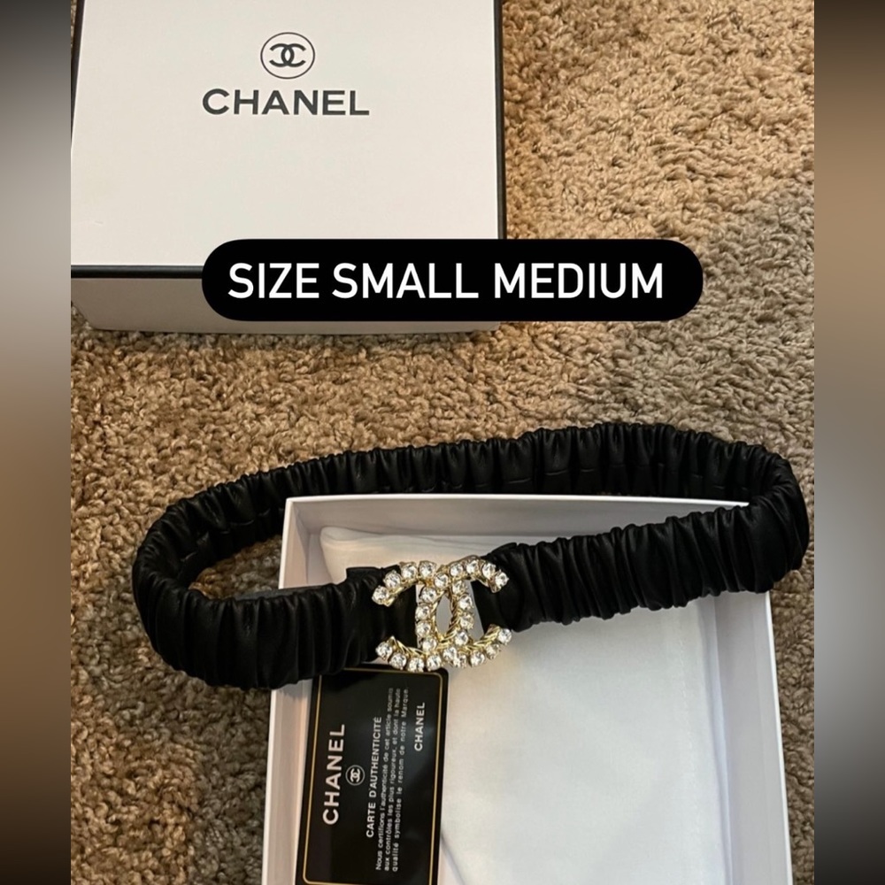 Chanel Crystal CC Stretch Belt